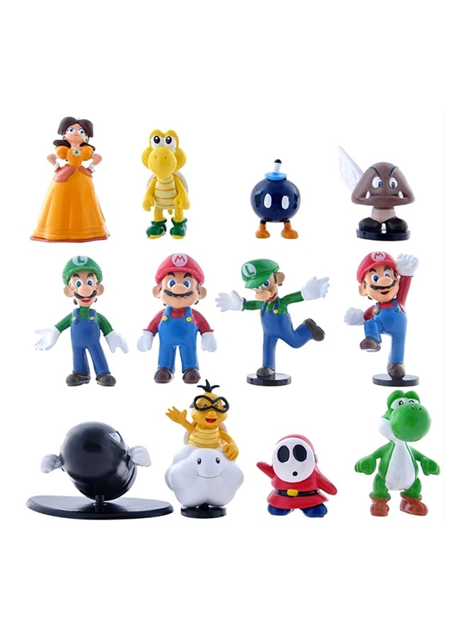 Nintendo Super Mario Bros Figure Set 12 pcs