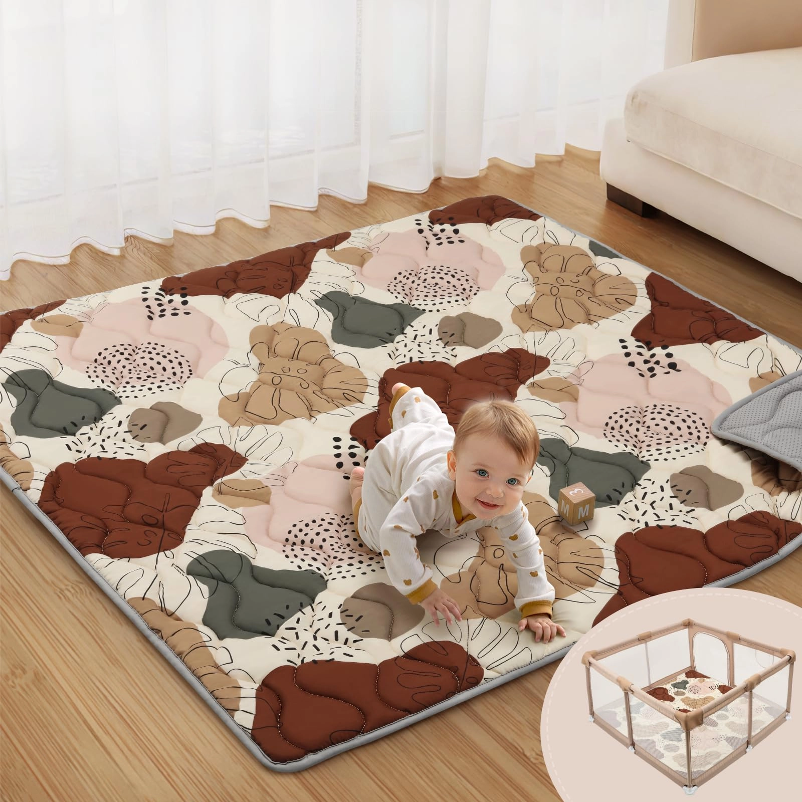 blissful diary Portable Baby Play Mat - Boho