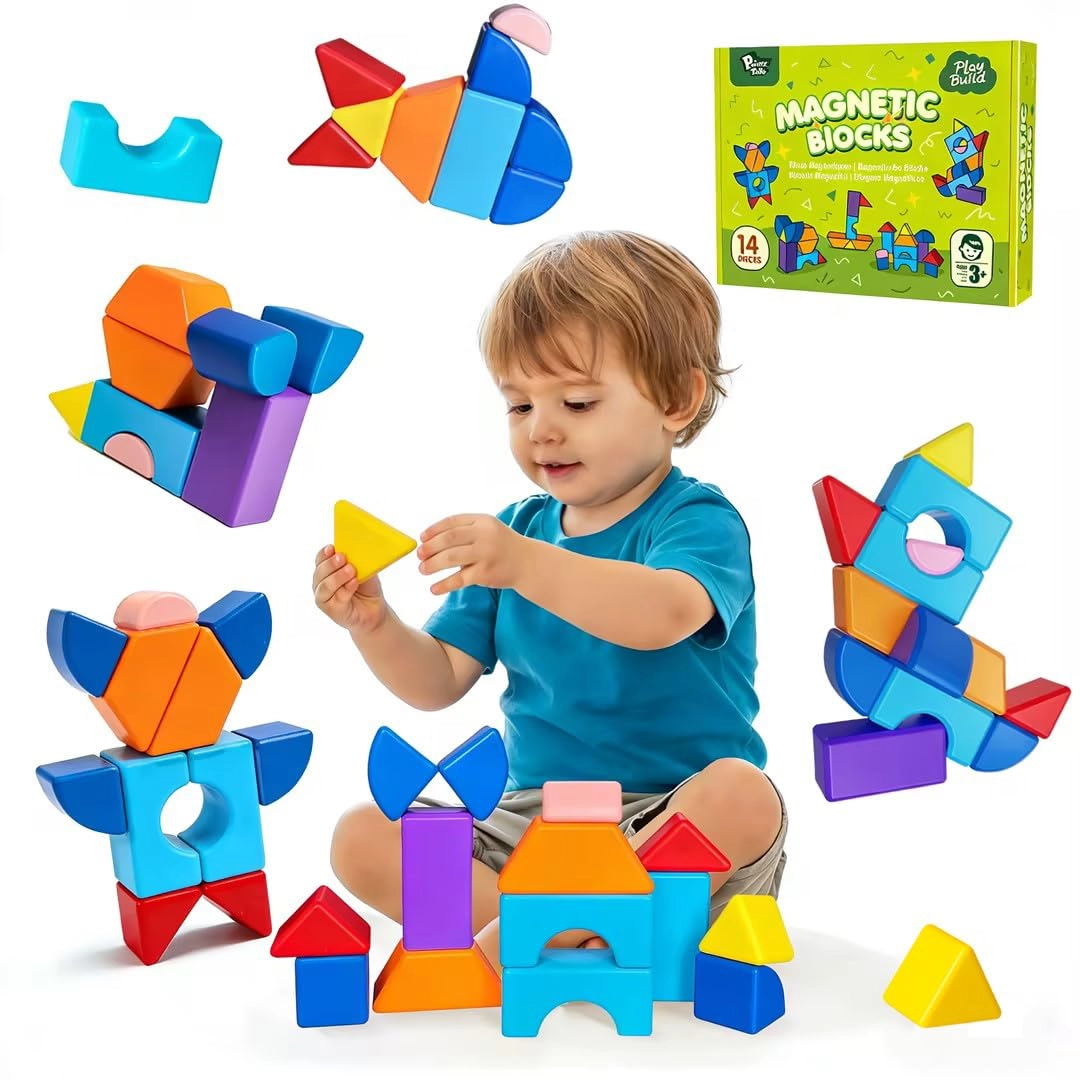 Pairez Toys Magnetic Blocks - 14 pcs