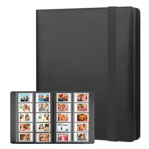 400 Pockets Photo Album - Compatible with Instax Mini Light Blue