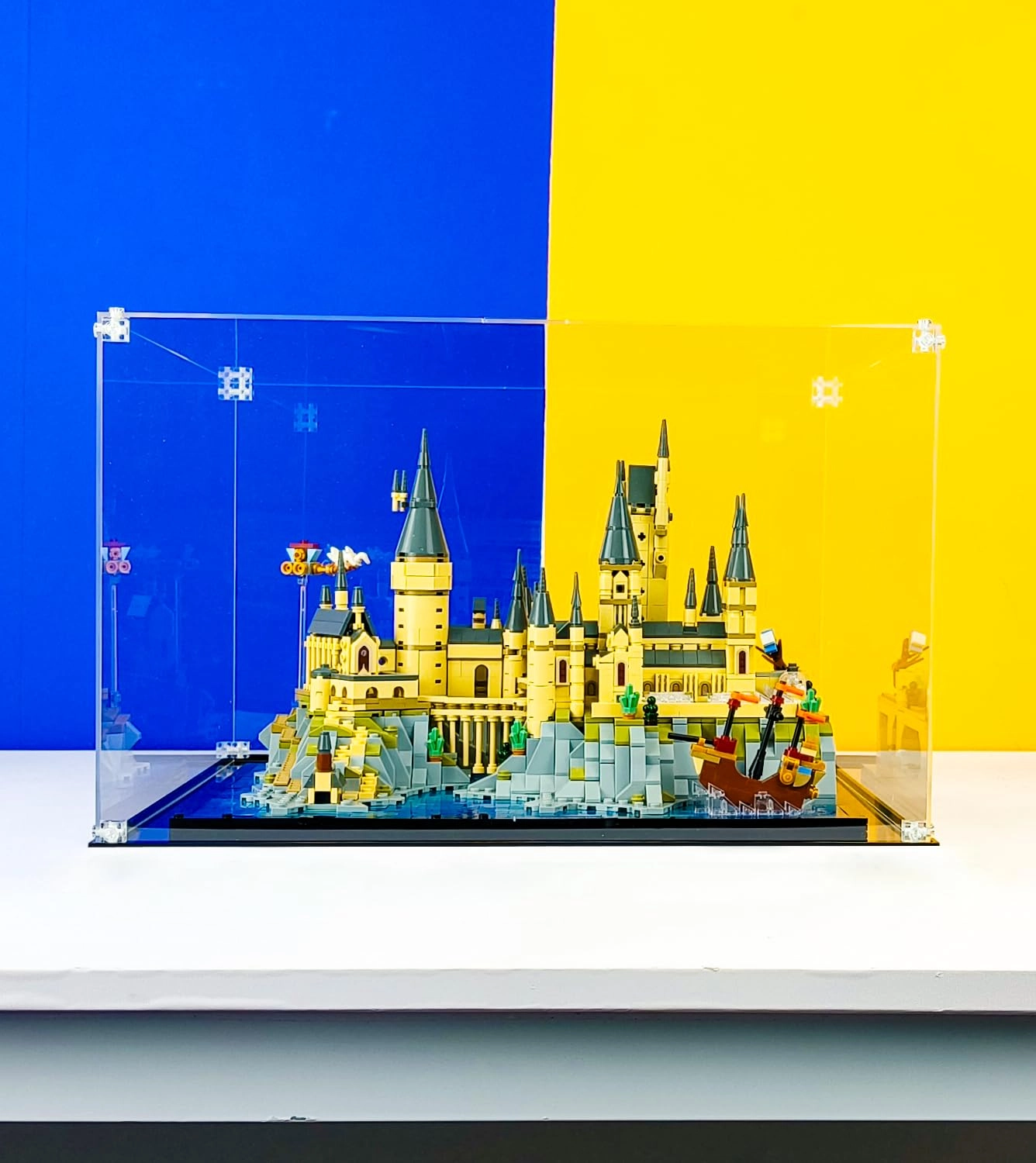 iCUANUTY LEGO Acrylic Display Case - Harry Potter Hogwarts Castle and Grounds