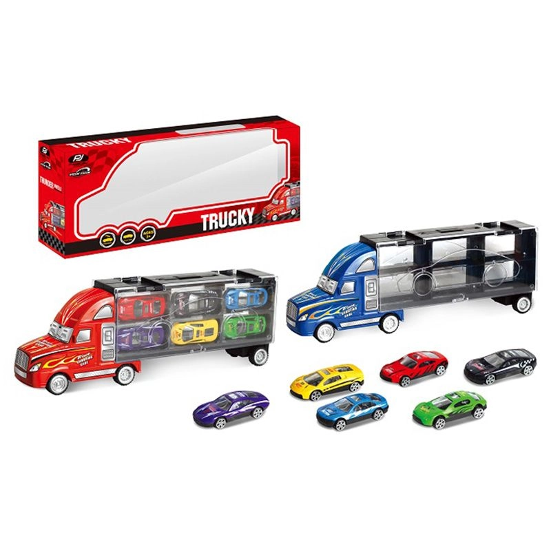 Vroom Trucky - 1pcs Assorted + Die Cast Cars - 6pcs