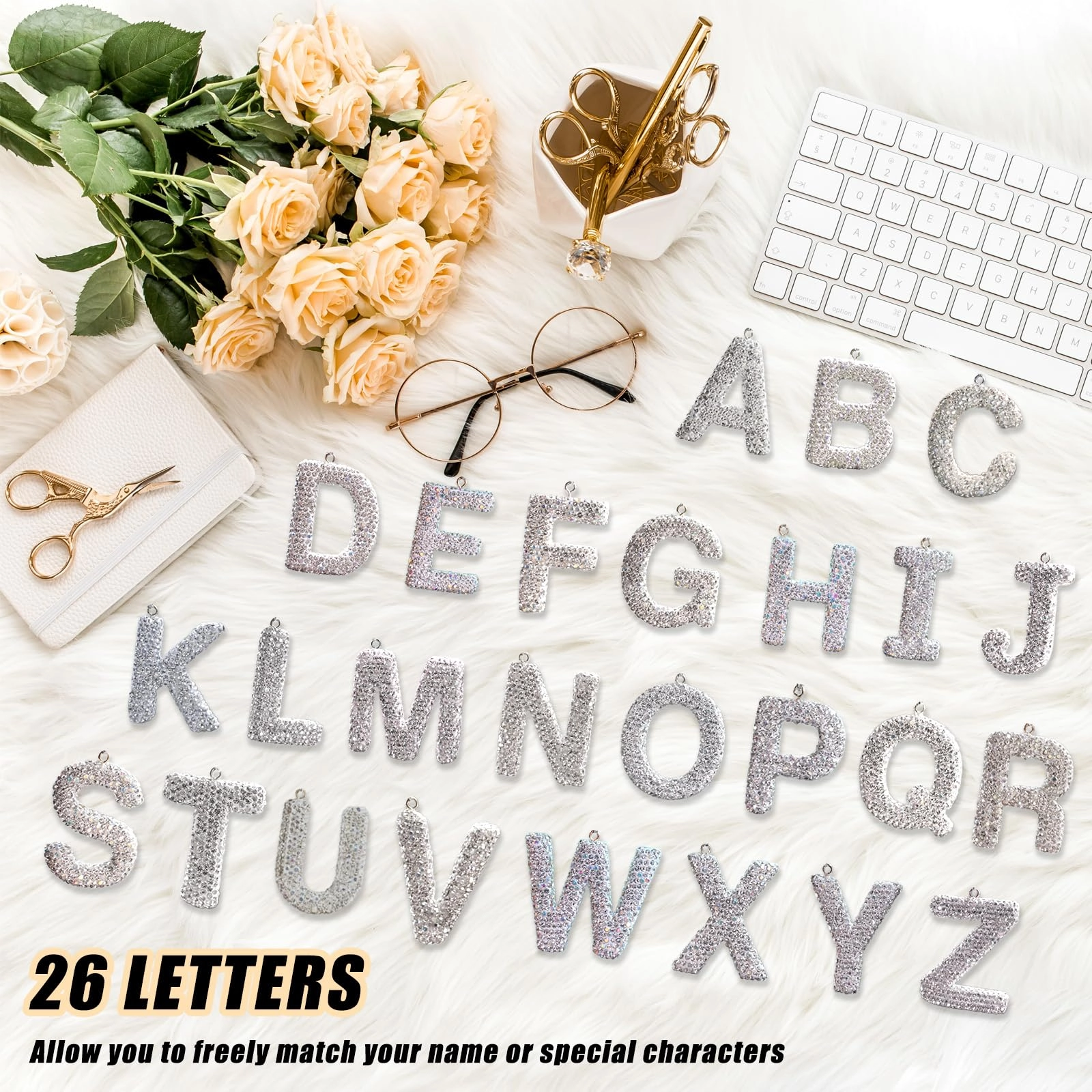 Bling Car Letter Charm