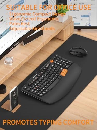 Ergonomic Wireless Keyboard - Wired