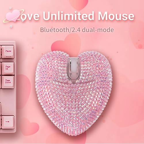 Heart-Shaped Mouse - Bluetooth USB