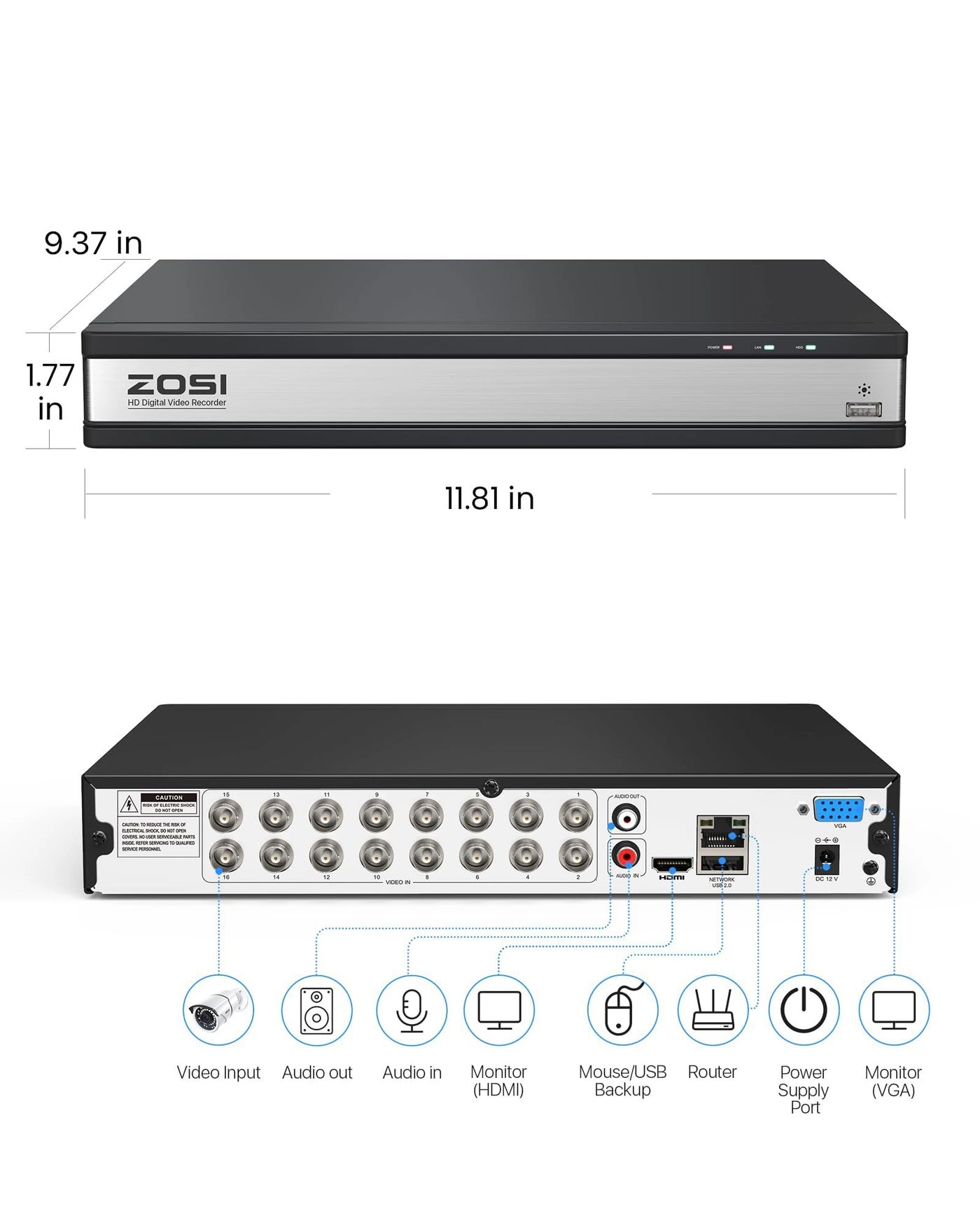 16JK-231B8-20-US - 2TB 16 channels