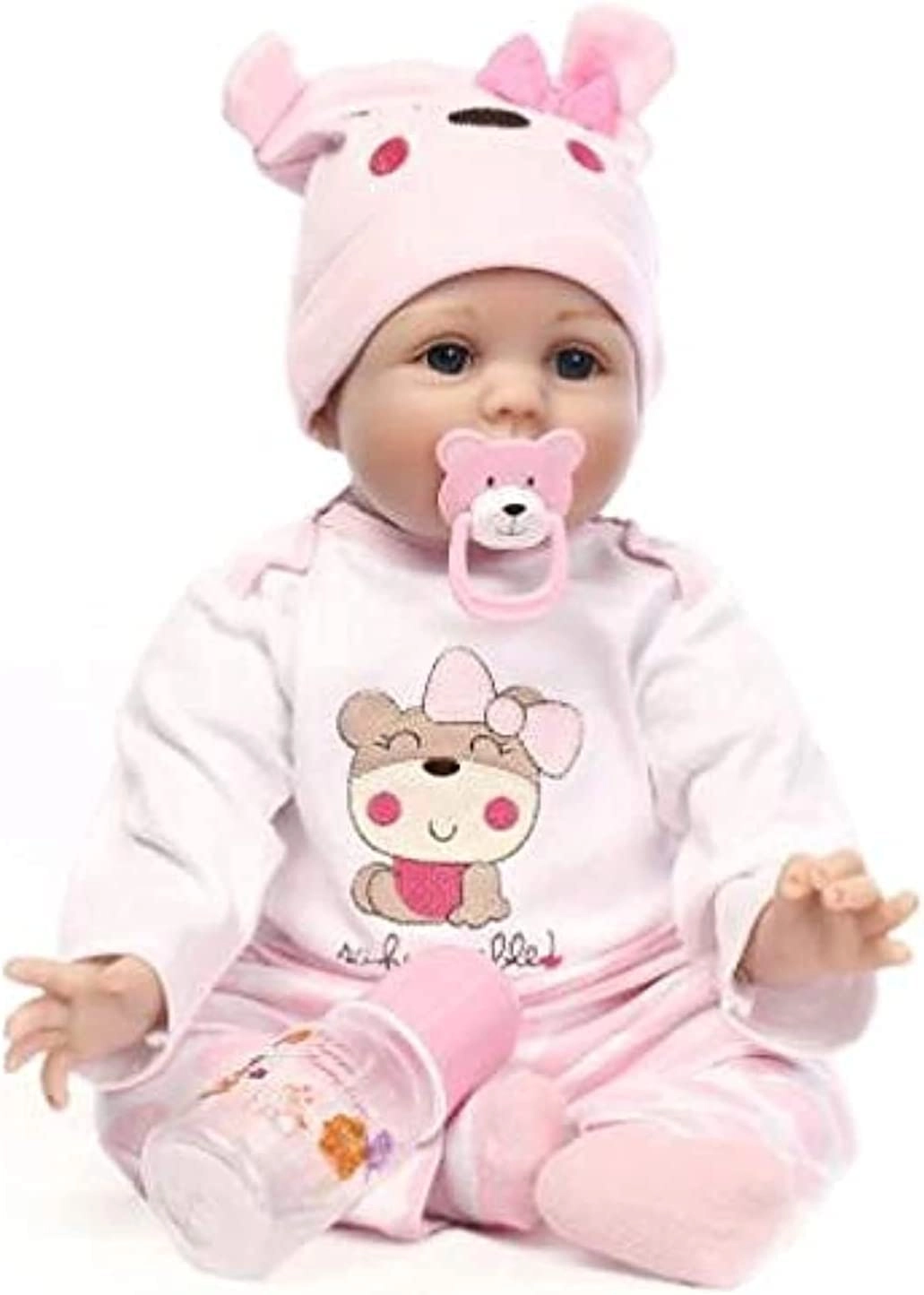 NC Reborn Baby Doll - 18" Vinyl 4 Pcs Set