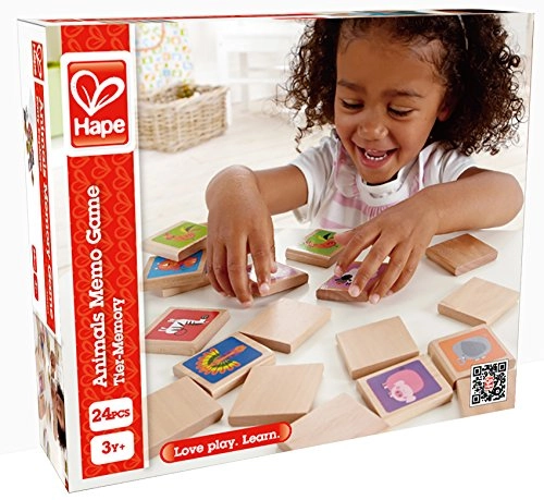 Animals Wooden Memory Game - 3 years and up 24 pieces