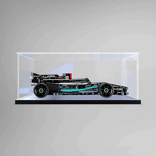 LEGO Display Box (42165) - Acrylic Dustproof Transparent Matte Black Base