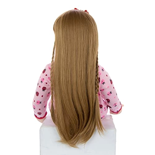 Reborn Baby Doll - 24 Inch Vinyl Cotton Body Pink Yarn Skirt Ages 3+