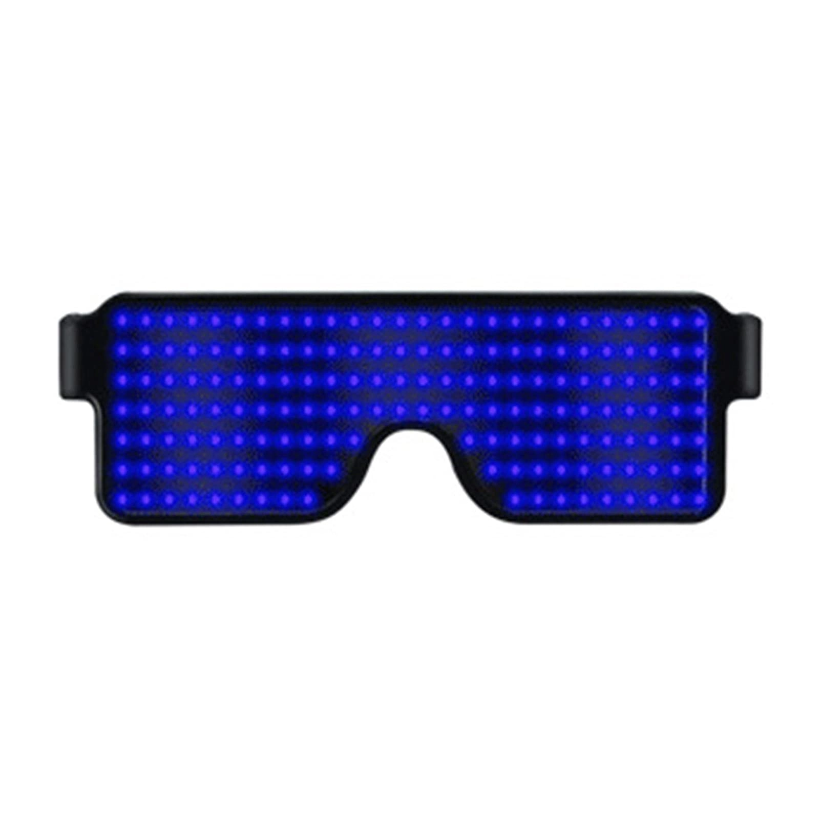 QAHM LED Light Glasses - USB Chargeable Blue
