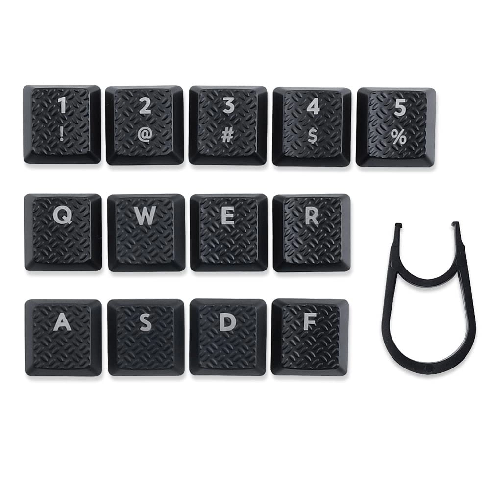 13pcs key Texture Tactility Backlit Keycaps Replacement - 13 Keys Compatible for Logitech G813/G815/G913/G915 TKL RGB Mechanical Gaming Keyboard