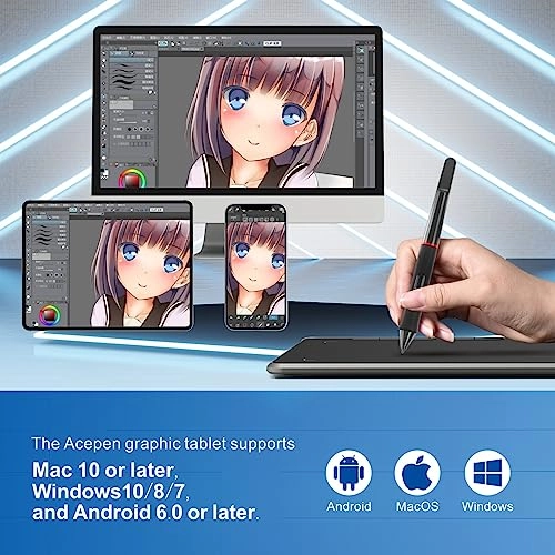 Digital Drawing Tablet - 9x6 Inch 8192 Levels