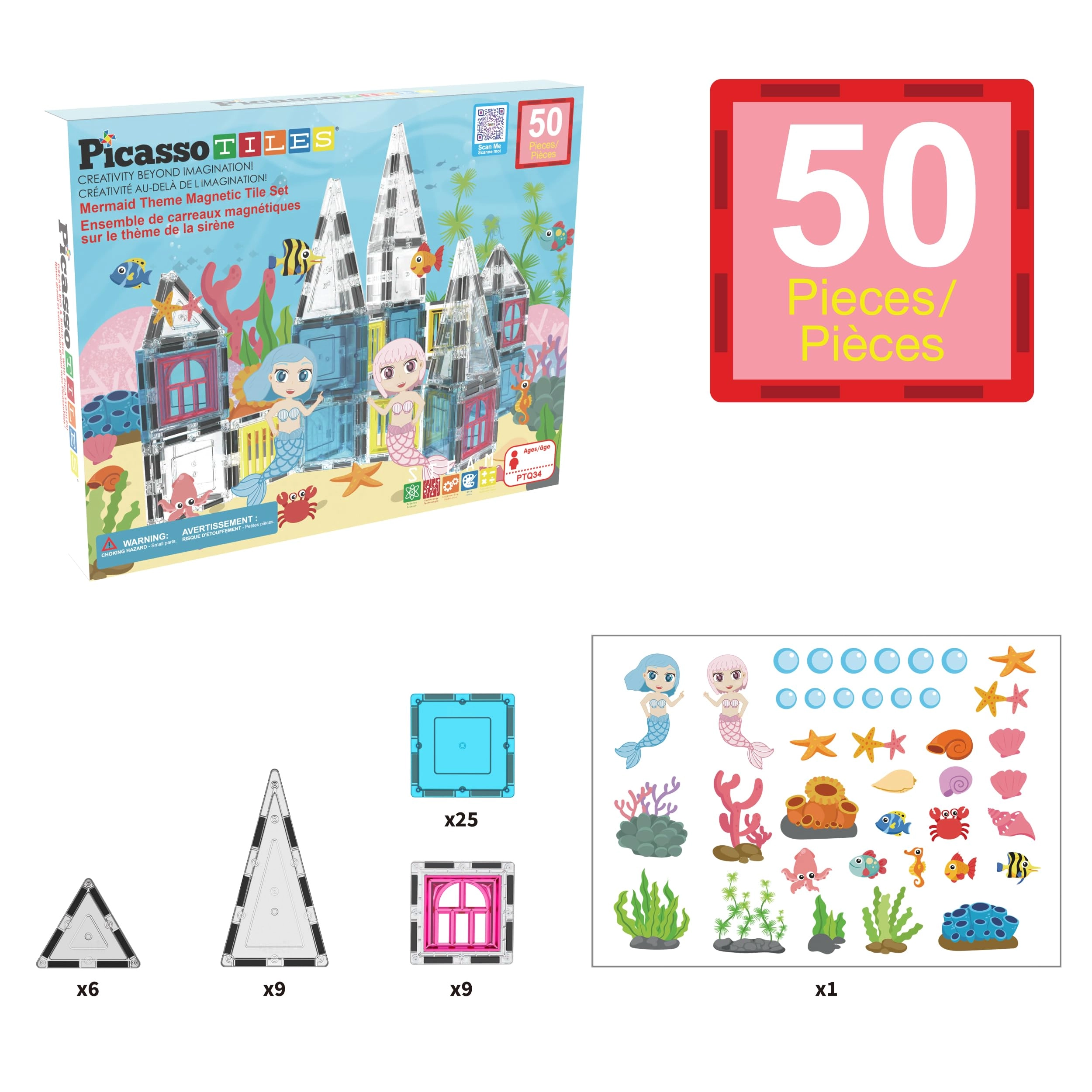PTQ34 - Mermaid 50pcs