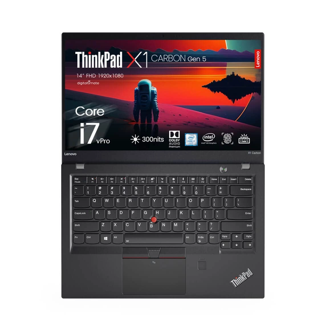 (Renewed) ThinkPad X1 Carbon Gen 5 - 14'' Core i7-6600U 8GB DDR4 512GB SSD
