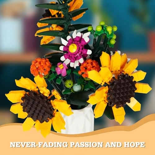 Sunflowers Bouquet Building Set (F-C10259)