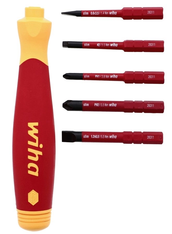 28345 Insulated Multi-Bit Screwdriver Set (6 Pcs)
