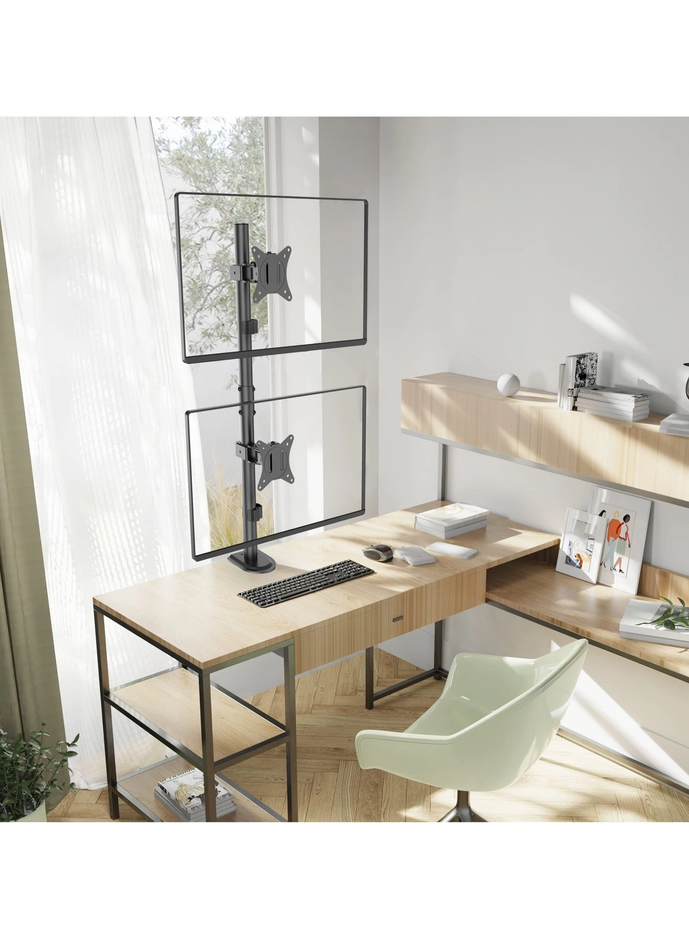 Dual Monitor Stand - 32 inch 75mm x 75mm 100mm x 100mm