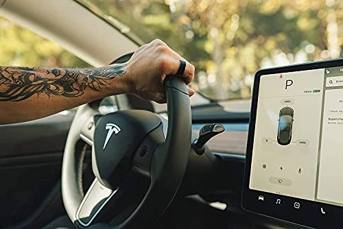 Tesla Key Ring - Handmade Wooden Black Ebony