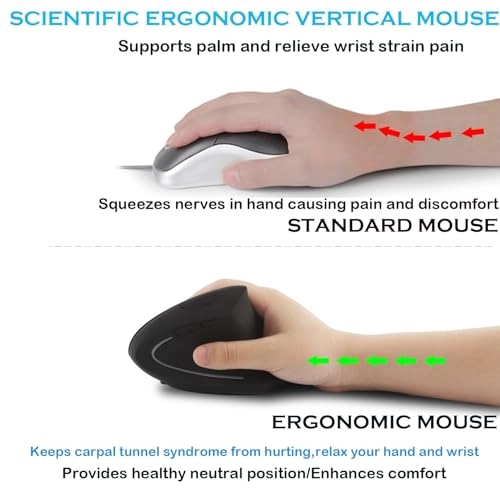 Vertical Ergonomic Mouse - Wireless
