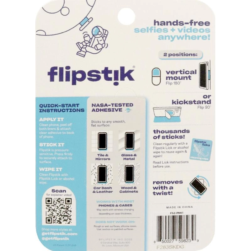 Adhesive Dock + Kickstand - Smartphone Stand For Most Devices