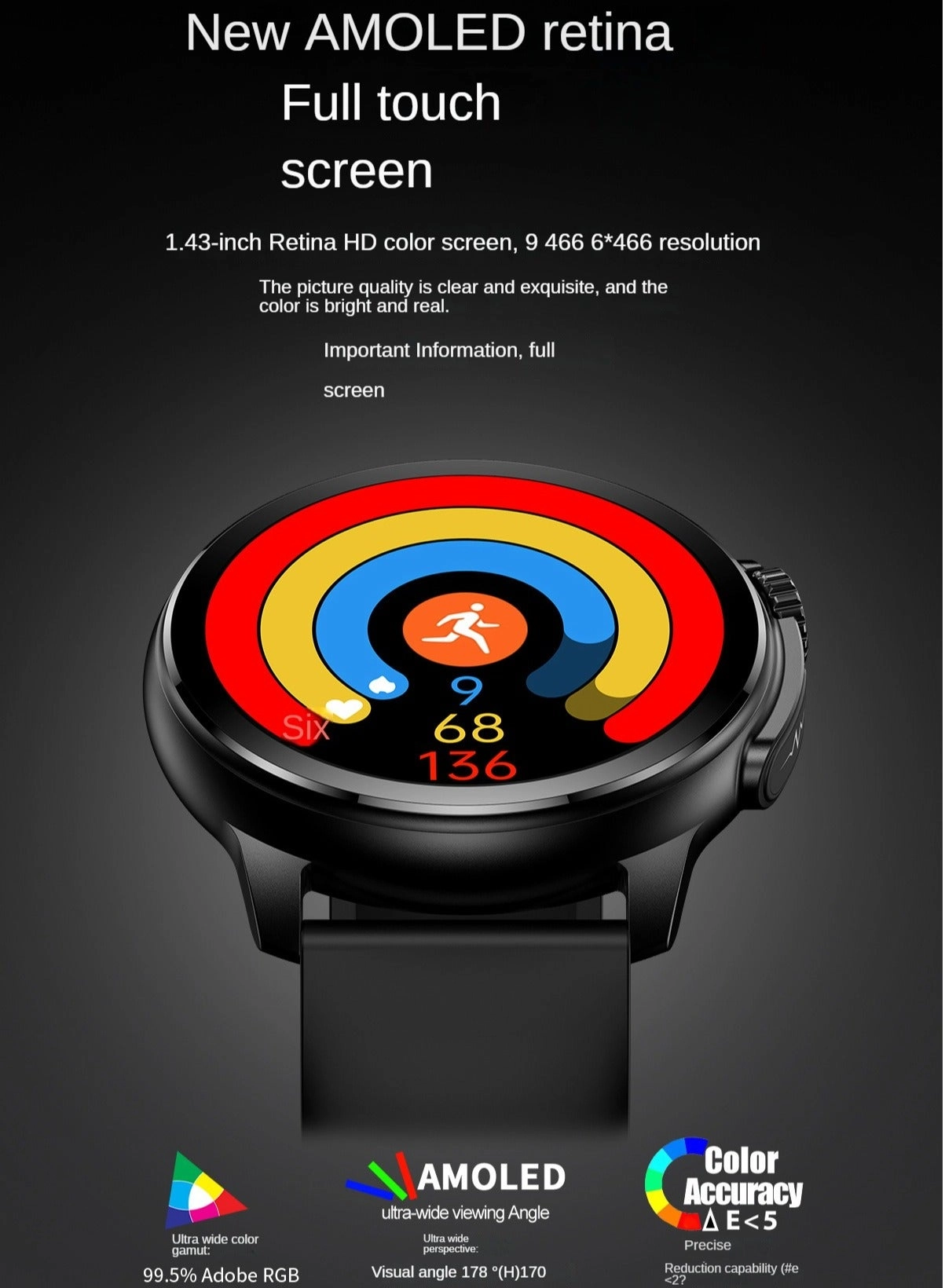 ET481 - Smart Watch Bluetooth Call