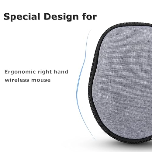 Universal Mouse Case - Hard Shell Right Hand Design Black