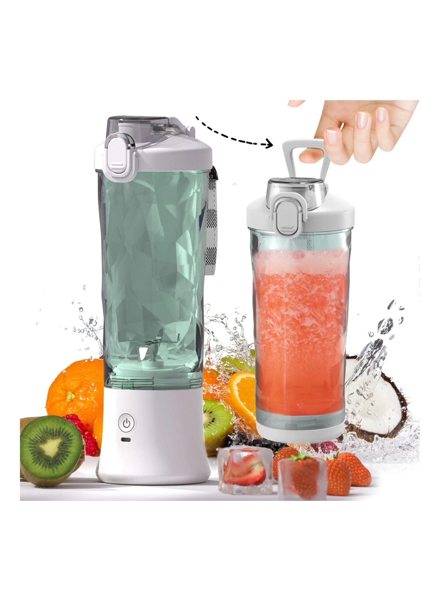 Portable Personal Blender - 6-Blade USB Rechargeable Portable