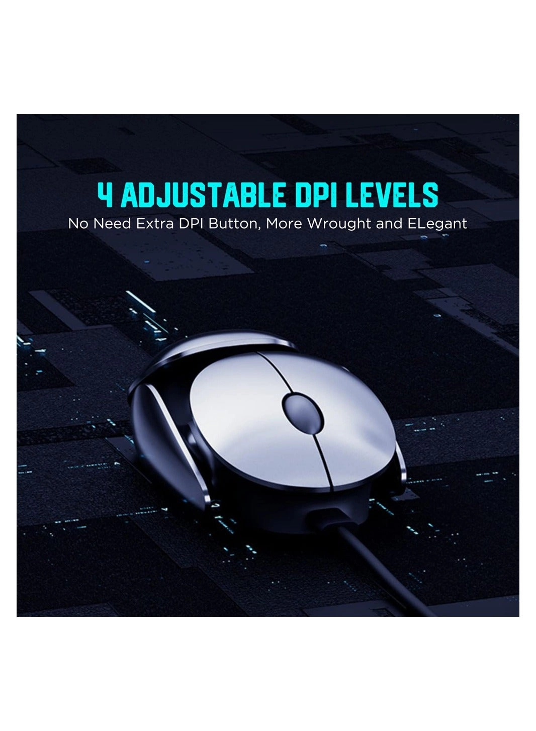 LED Rechargeable Slim Silent Mouse - Wireless