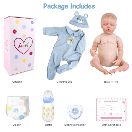 Reborn Baby Doll - 18 Inch Cloth Body Boy Ages 3+