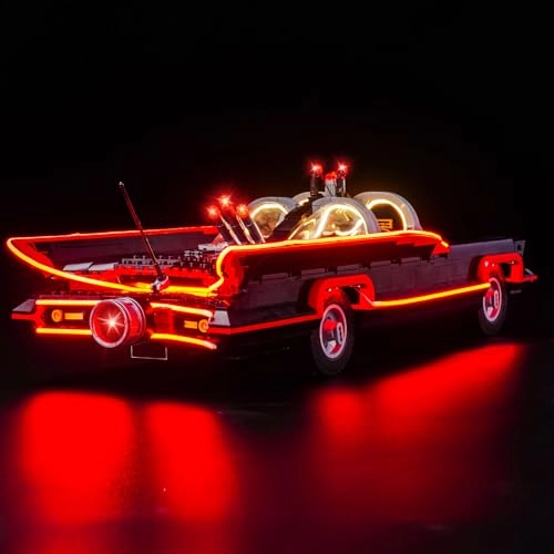 LED Light Set Compatible with Lego 76328 B'atman: The Classic TV Series Batmobile - USB & Battery 2 light sources
