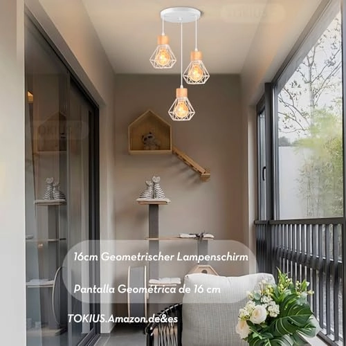 Pendant Lamp - 3-Bulb E27 16 cm