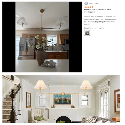 Linear Chandelier - 17 inches to 57 inches