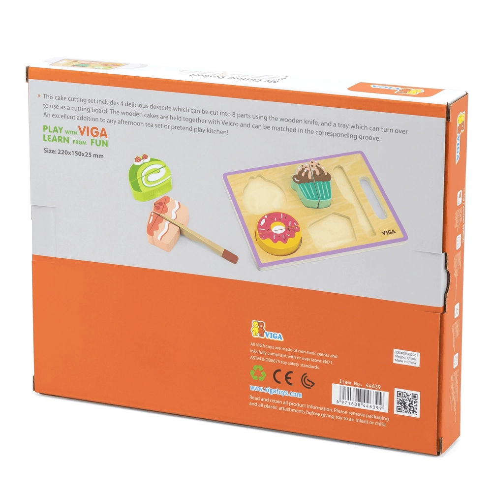 My Cutting Dessert Wooden Role Play Toy Set (29464294-44639)