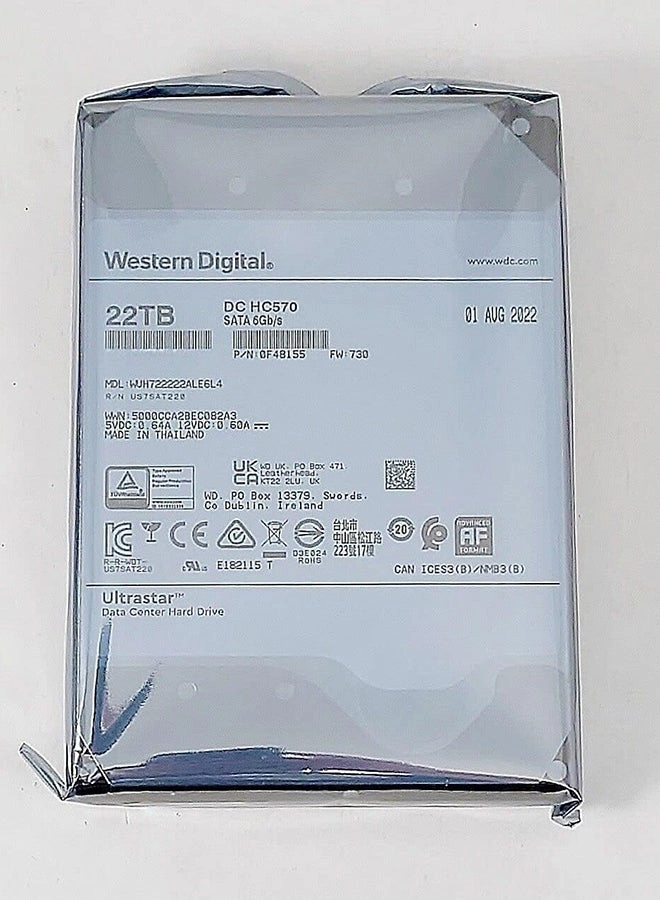 Ultrastar DC HC570 3.5" 7200rpm 512MB SATA 6Gb/s (0F48155) - 22 TB