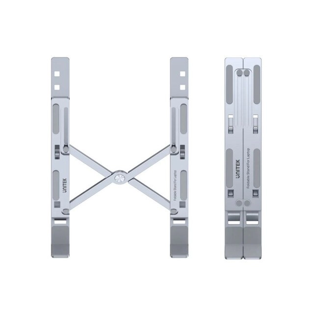 Premium Mechanical Foldable Laptop Stand - 6 adjustable levels aluminium-alloy