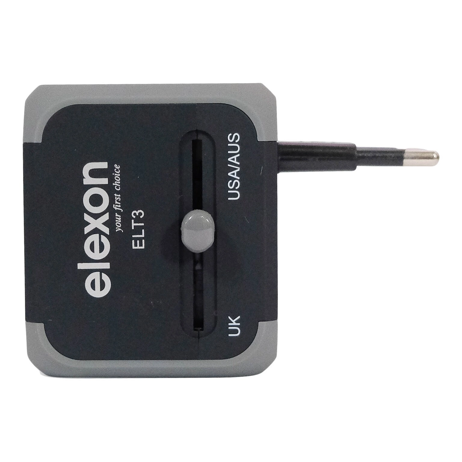 Elexon ELT3 - Universal Travel Adaptor Grey