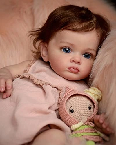 Reborn Baby Girl Doll - 24 inches 60 cm Blue Eyes