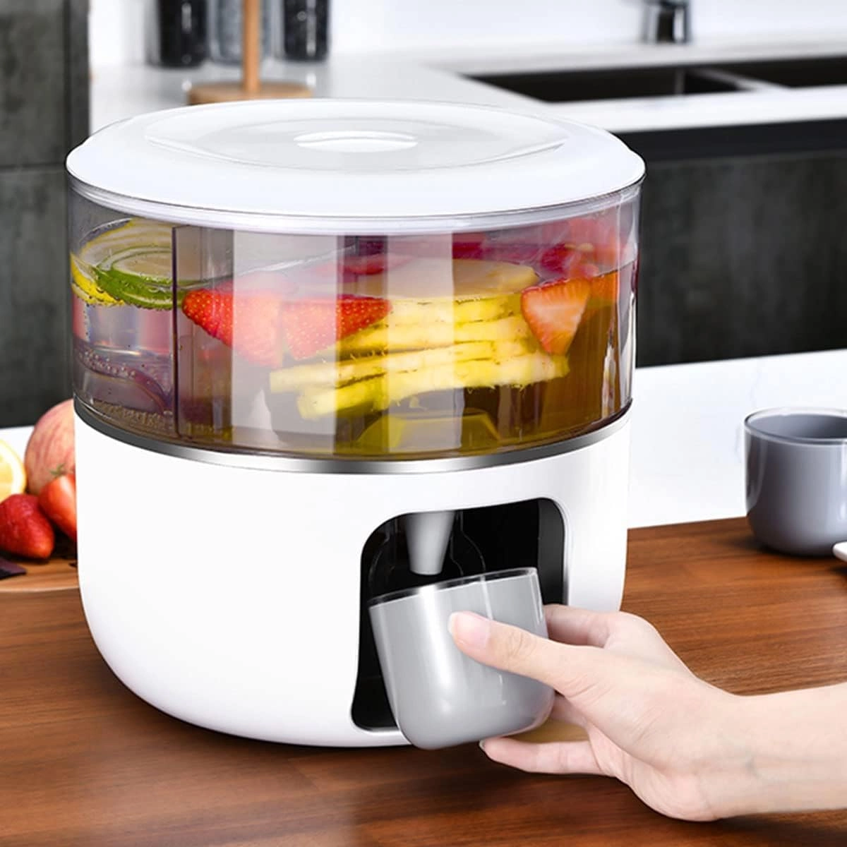 prosfia Slim Fridge Water Dispenser - 360 Rotatable with Tap