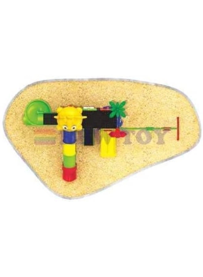 Multi Purpose Kids Outdoor Playing Equipments - 770x320x280cm 2+ Years