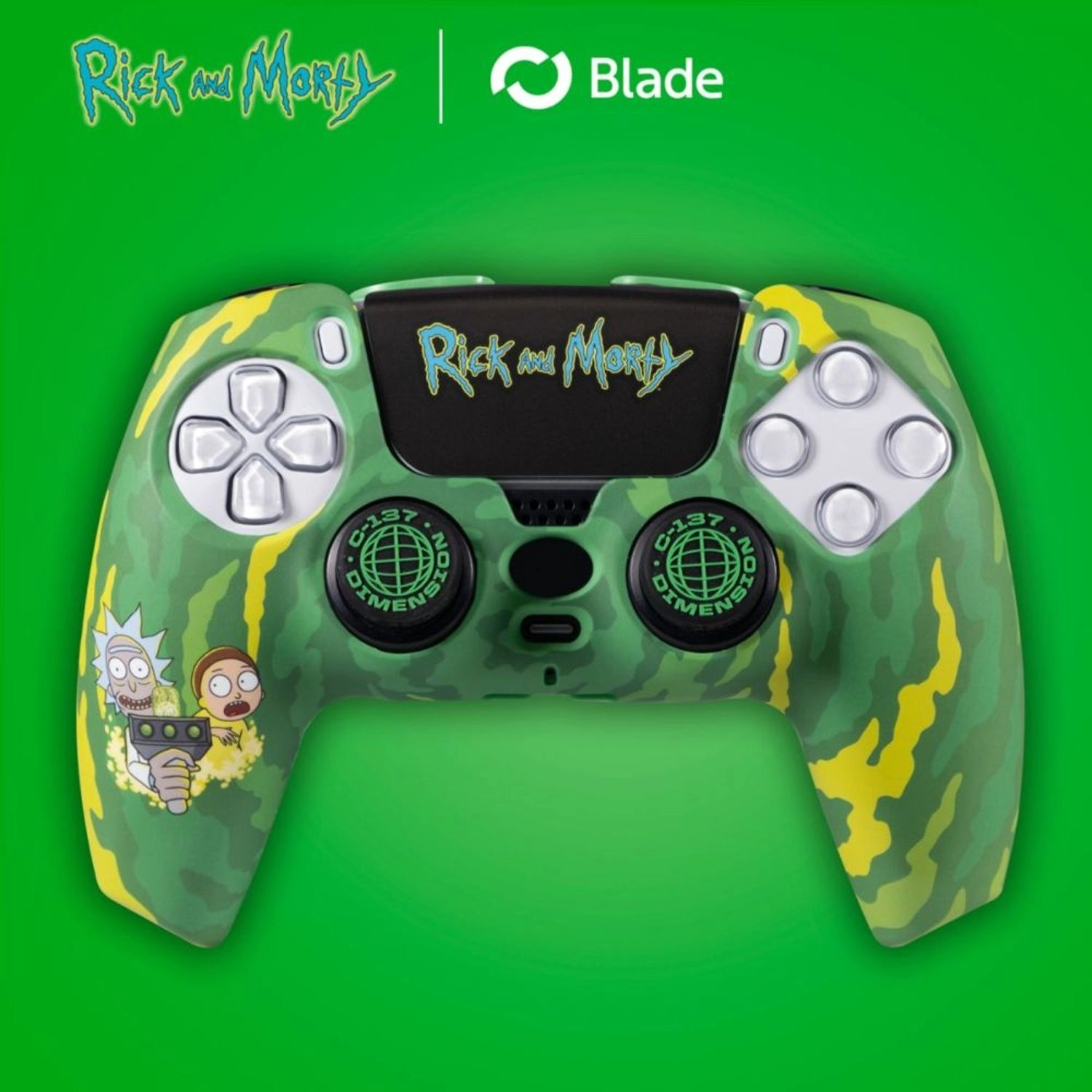 Rick & Morty Case - PS5 Green Combo Pack