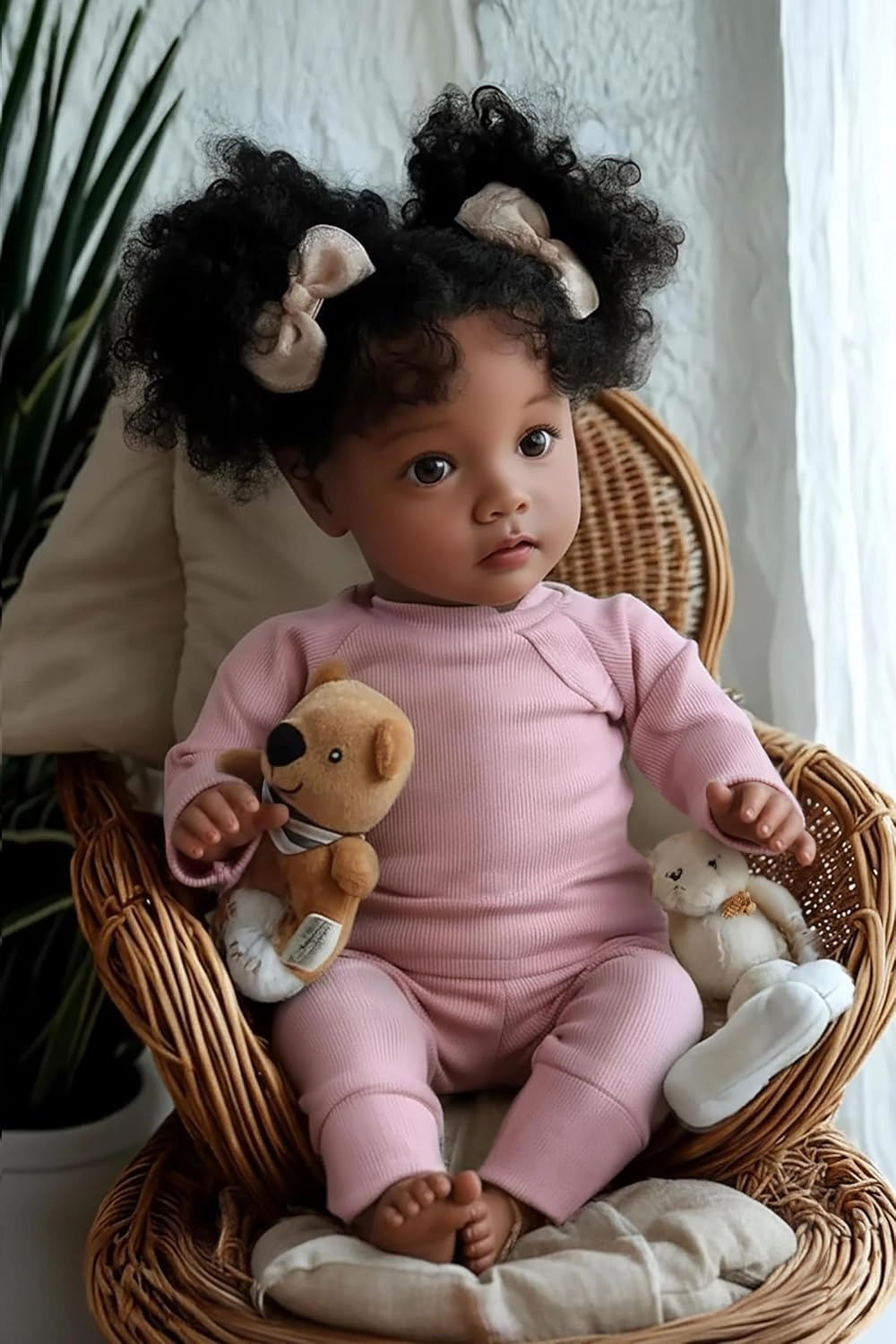 Reborn Baby Doll - 20 Inch Soft Body Black Girl Ages 3+