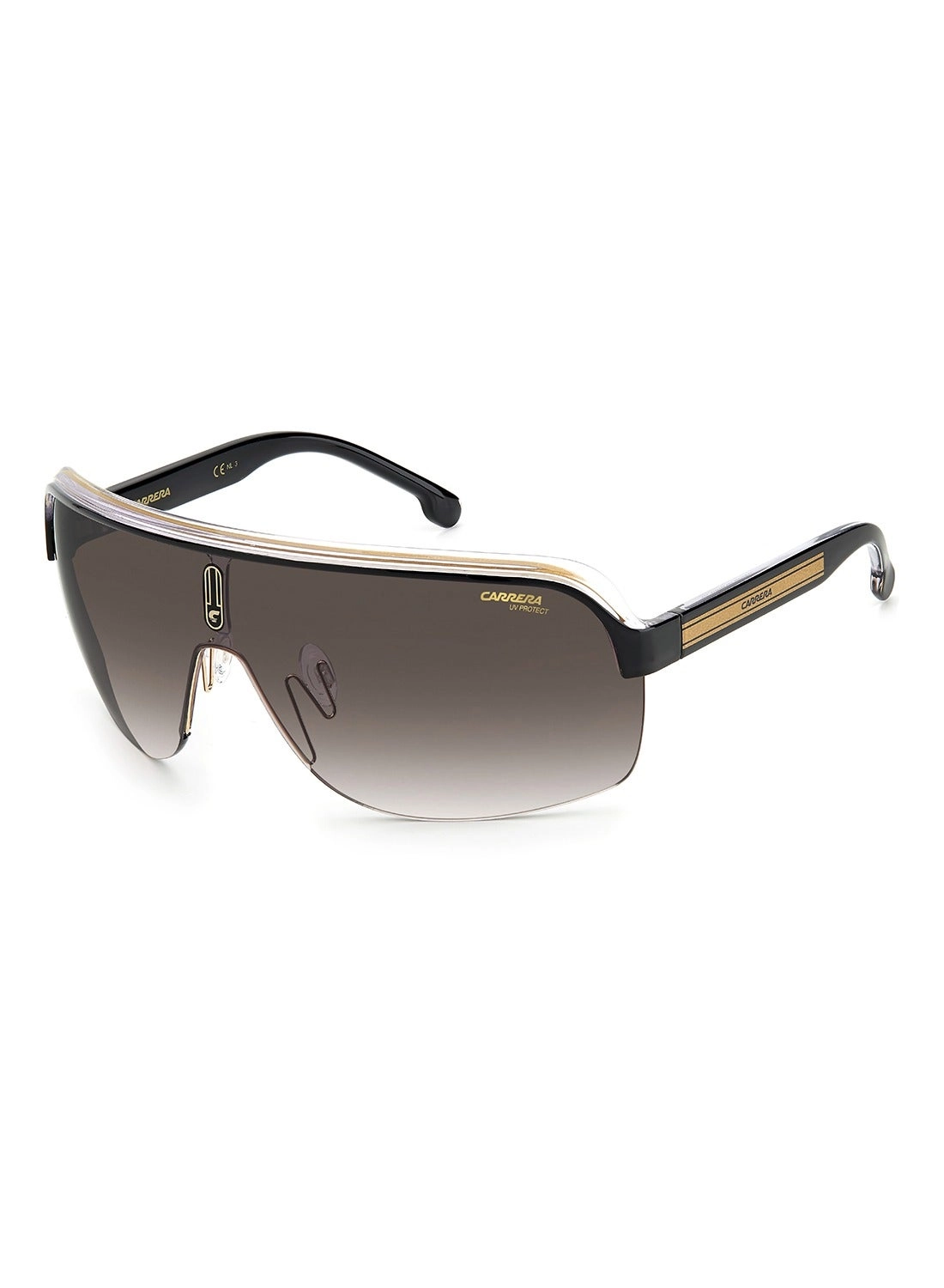 SQUARE SUNGLASSES FRAMES - 99 mm BROWN SHADED
