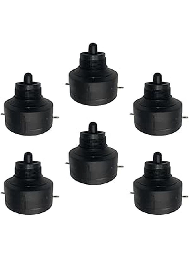 UKCOCO Tweeter Horn - 6Pcs Black Piezoelectric