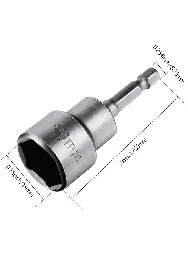 RV scissor jack socket - 3 Pieces 1/4 inch Hex Shank