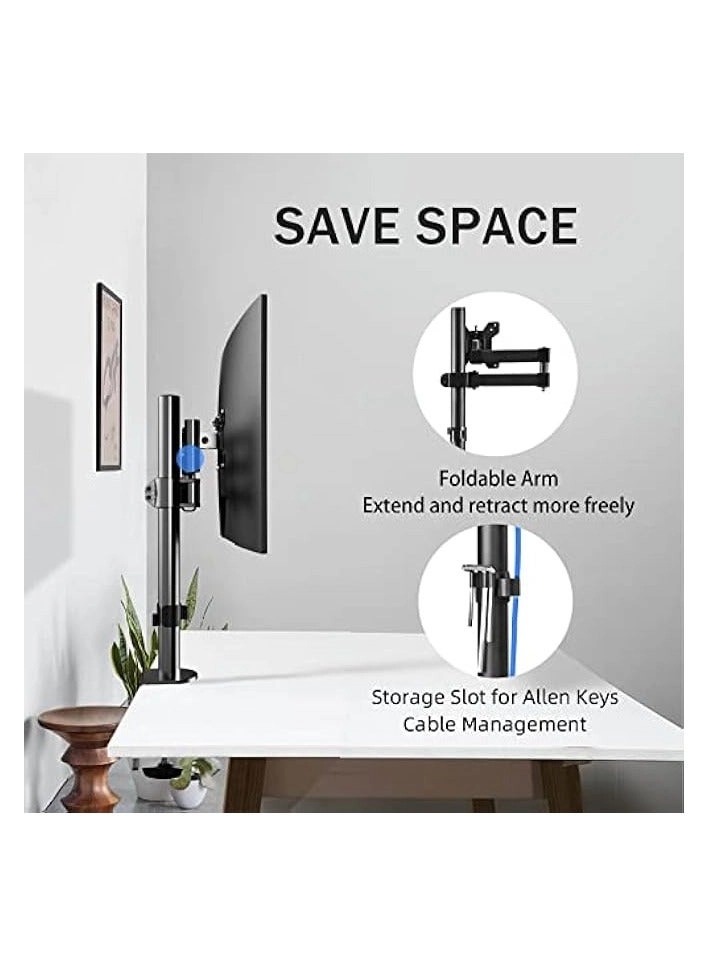 Monitor Mount Arm - Single 20 to 32 inches 75x75mm and 100x100mm