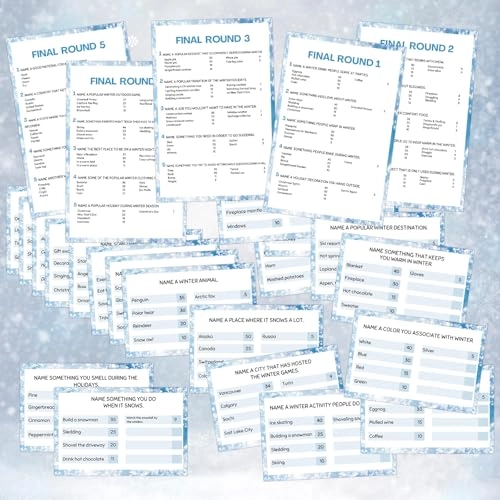 Winter Friendly Feud Game Set - Abkhazian 12 years and up 32 Pcs