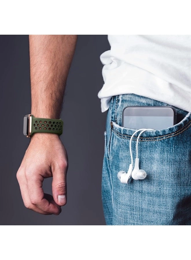 3 Pack Breathable Watch Band for Apple Watch - 38mm/40mm/41mm/42mm/44mm/45mm/49mm