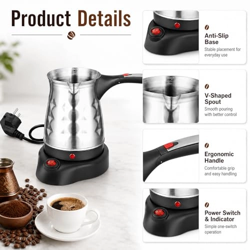 Electric Turkish Coffee Maker - Cafetière Turque Electrique
