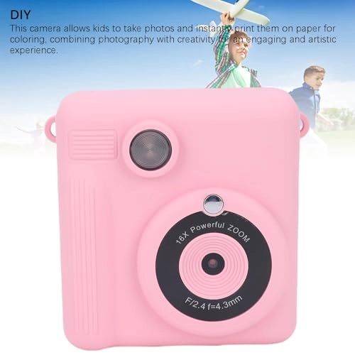 Kids Instant Print Camera - 1080P Double Lens 1200mAh